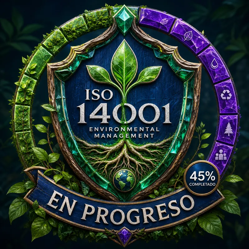ISO 14001 — Sistemas de Gestión Ambiental, certificación en progreso